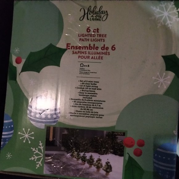 Lighted Tree Path Lights- 6 Count-New! - Picture 2 of 4